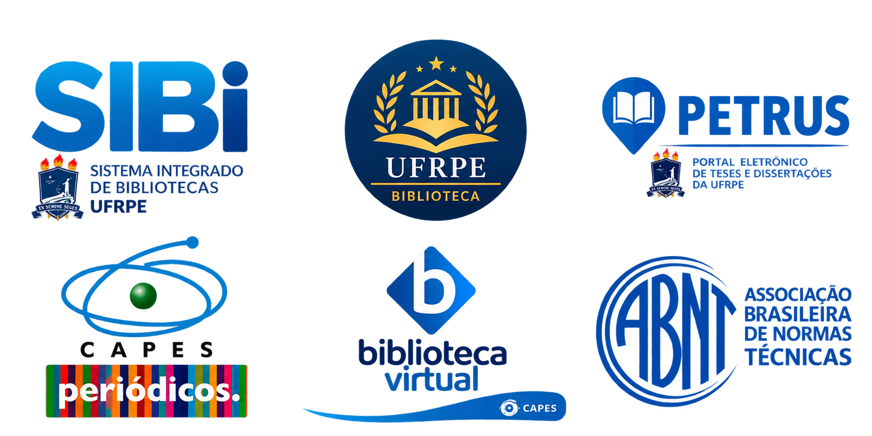 Logotipos parceiros do SIBI/CPII